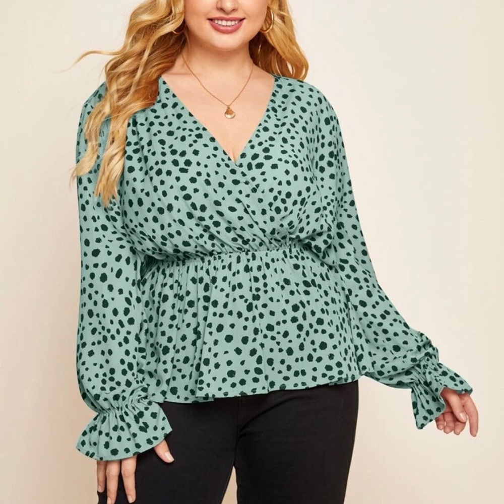 Dalmatian print blouse